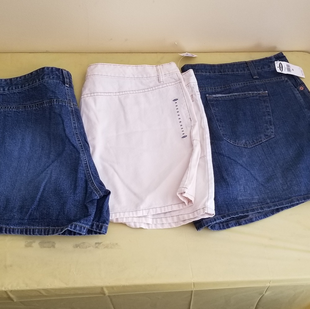 3 pcs Womens Old Navy Jean Shorts